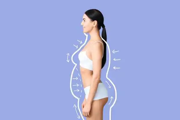 image of woman experiencing fat reduction treatment Kensington and Chelsea